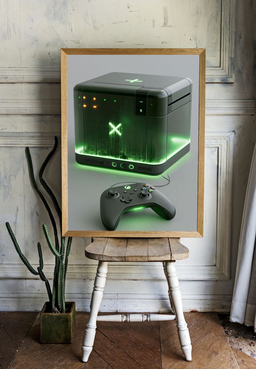 Xbox Console Gaming Poster. — room view 1