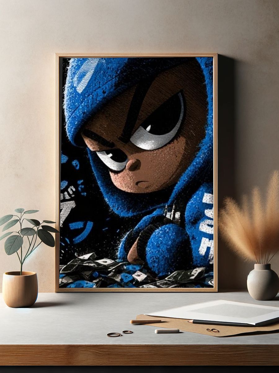 Mega Man Character Illustration Poster. — room view 2