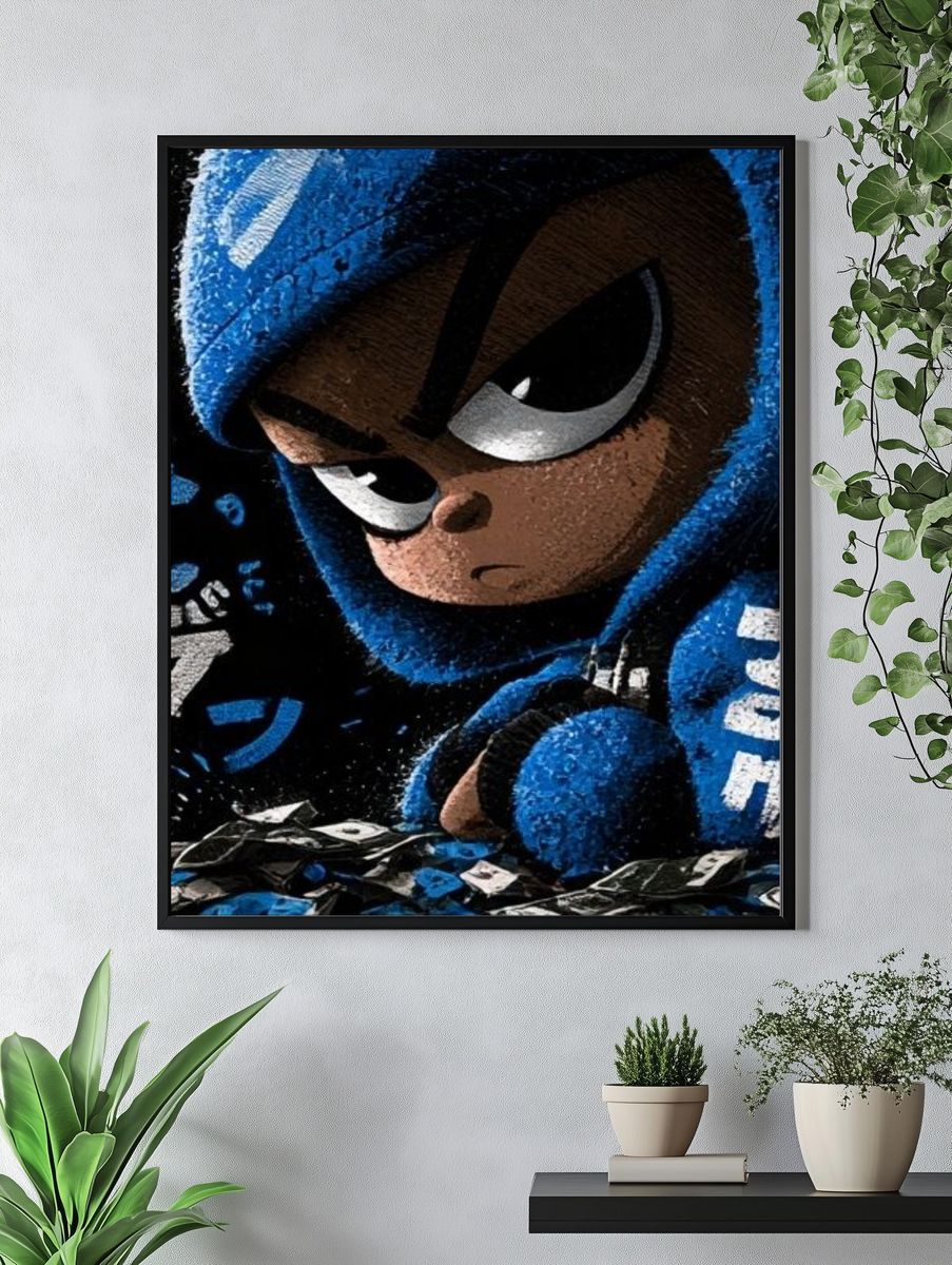 Mega Man Character Illustration Poster. — room view 4