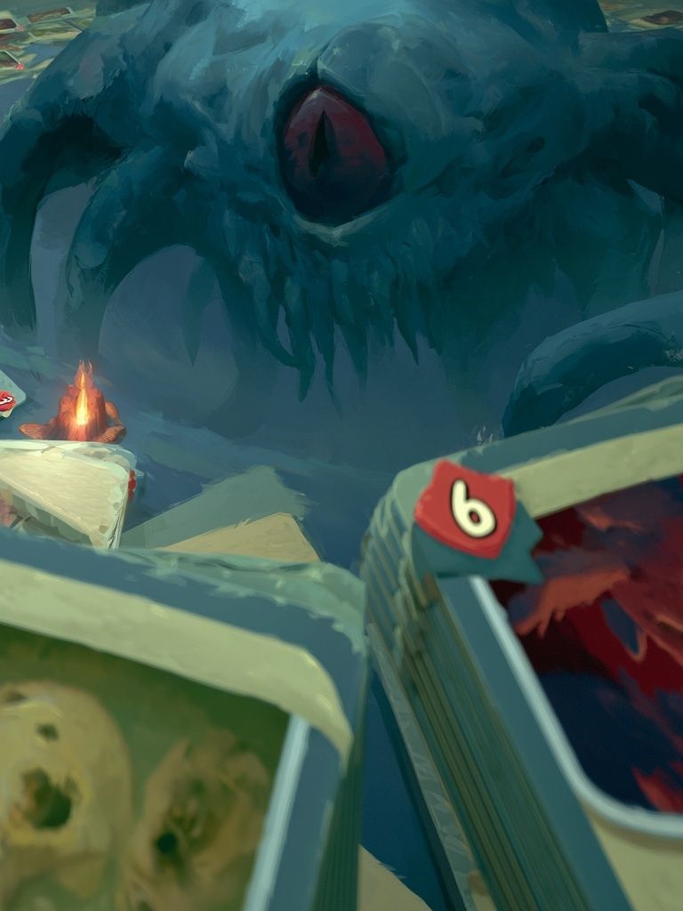 Fantasy Dungeon Cards Illustration Poster. poster — gaming art