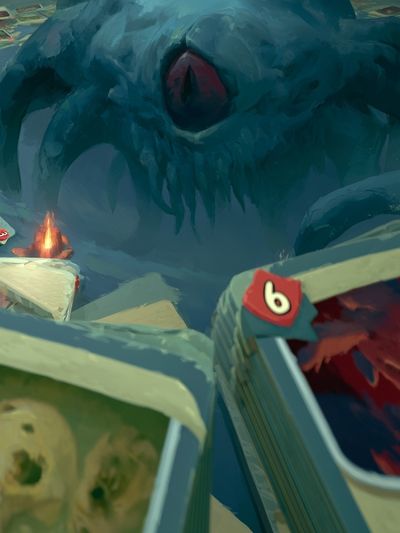 Fantasy Dungeon Cards Illustration Poster. poster