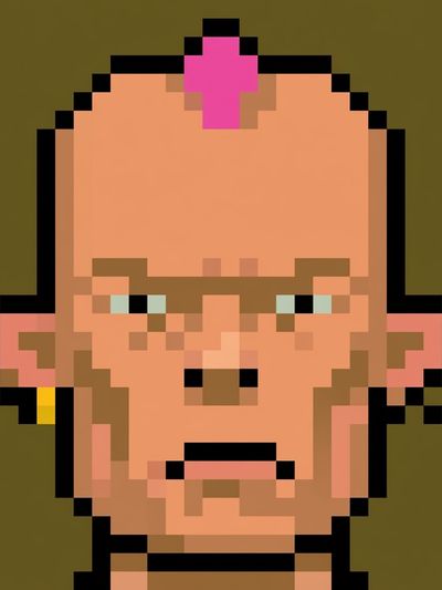 Pixel Portrait Poster. poster