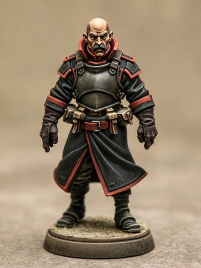 Armored Warlord Miniature Print. poster