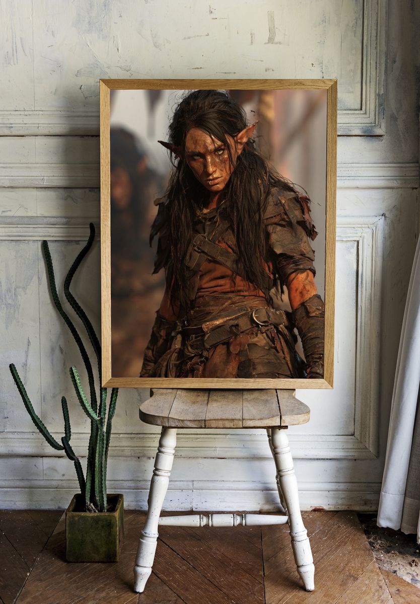 Fantasy Elf Warrior Poster. — room view 1