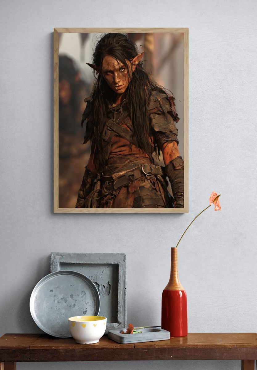 Fantasy Elf Warrior Poster. — room view 3