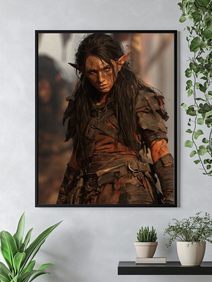 Fantasy Elf Warrior Poster. — room view 4