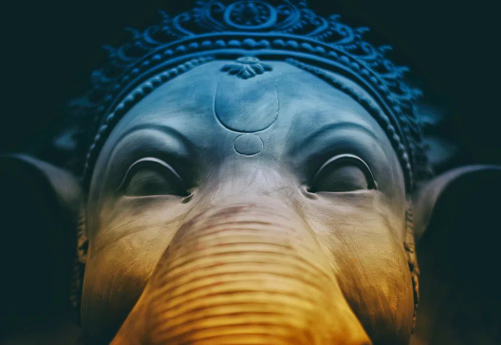 Ganesha Sculpture — Fine Art Print. poster — fine-art art