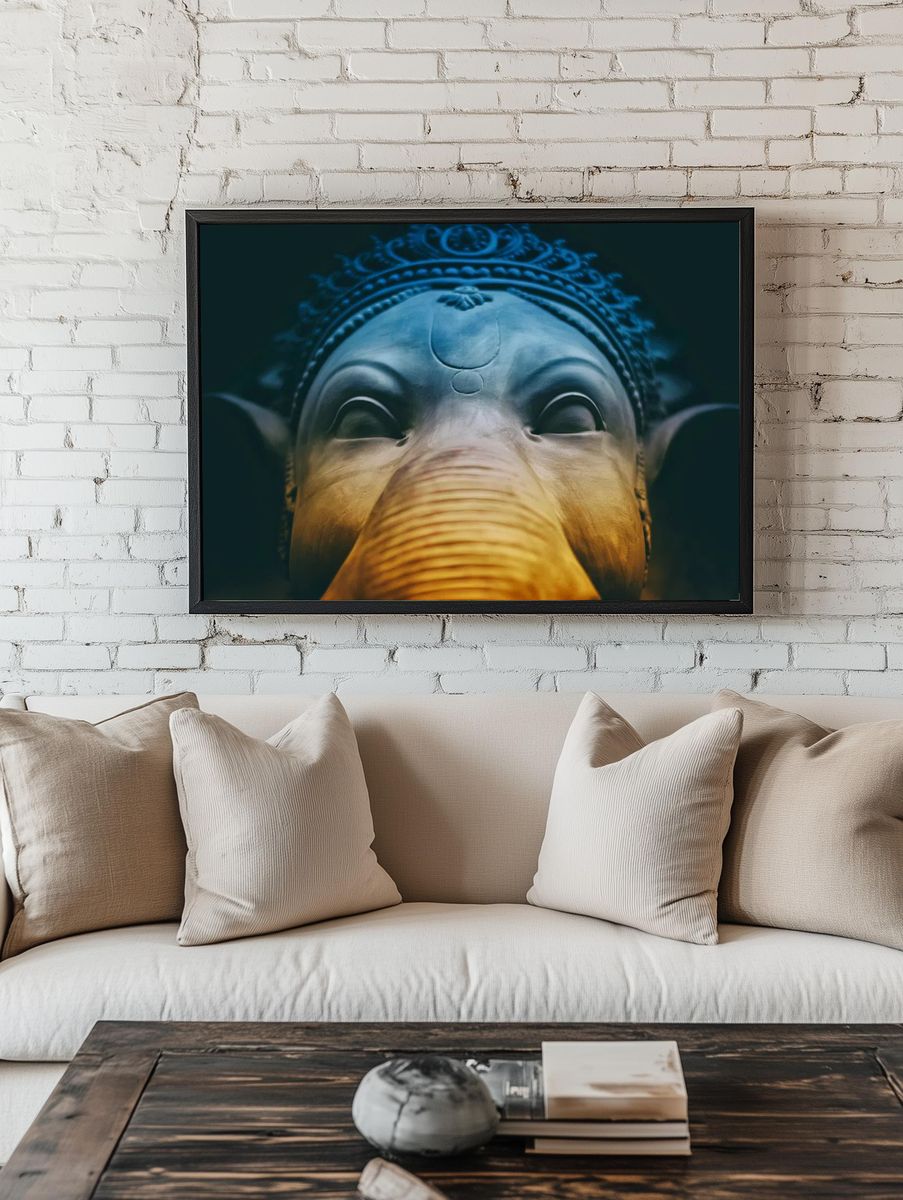Ganesha Sculpture — Fine Art Print room preview
