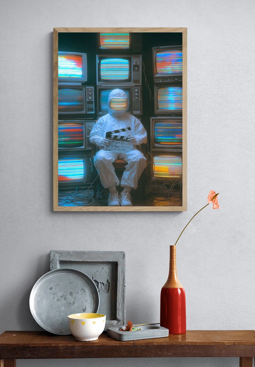 Glitch Art — Surreal Print. — room view 3