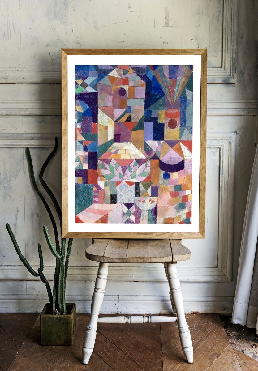 Geometric Abstract Art Poster. room preview