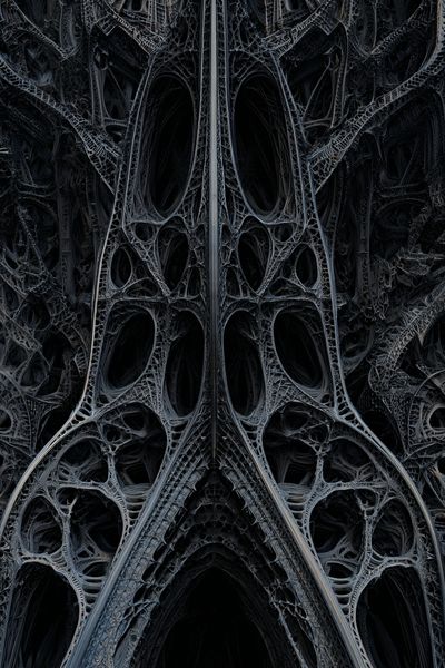Intricate Gothic Architecture — Abstract Print. poster