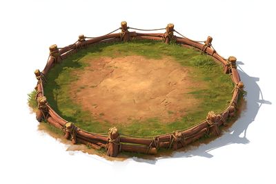 Rustic Arena Illustration Poster. poster