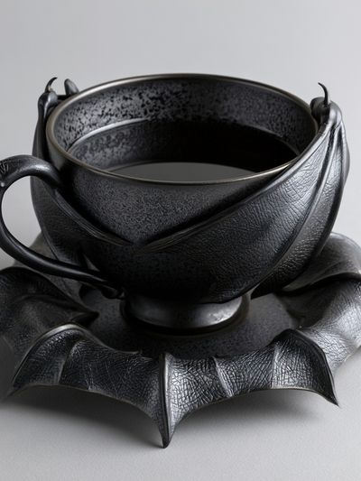 Gothic Bat Cup Still Life Poster. poster