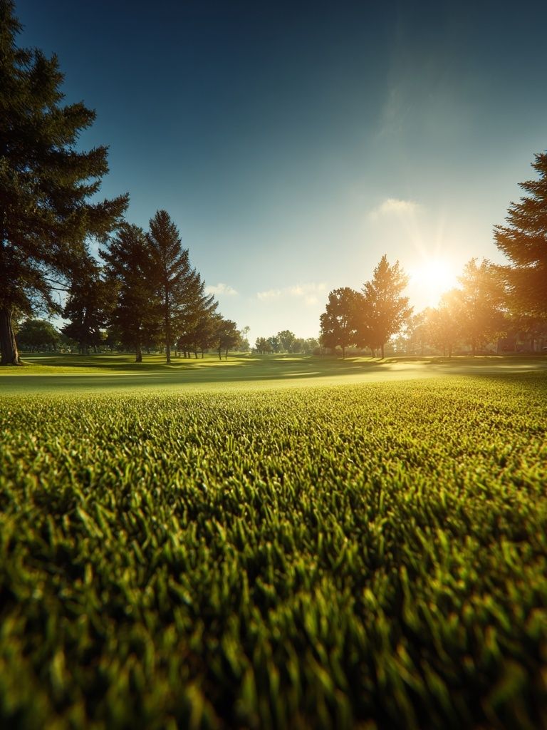Sunrise on the Golf Course — Photography Print. poster — photography art