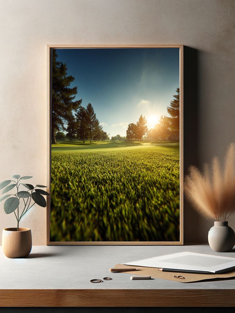 Sunrise on the Golf Course — Photography Print. — room view 2