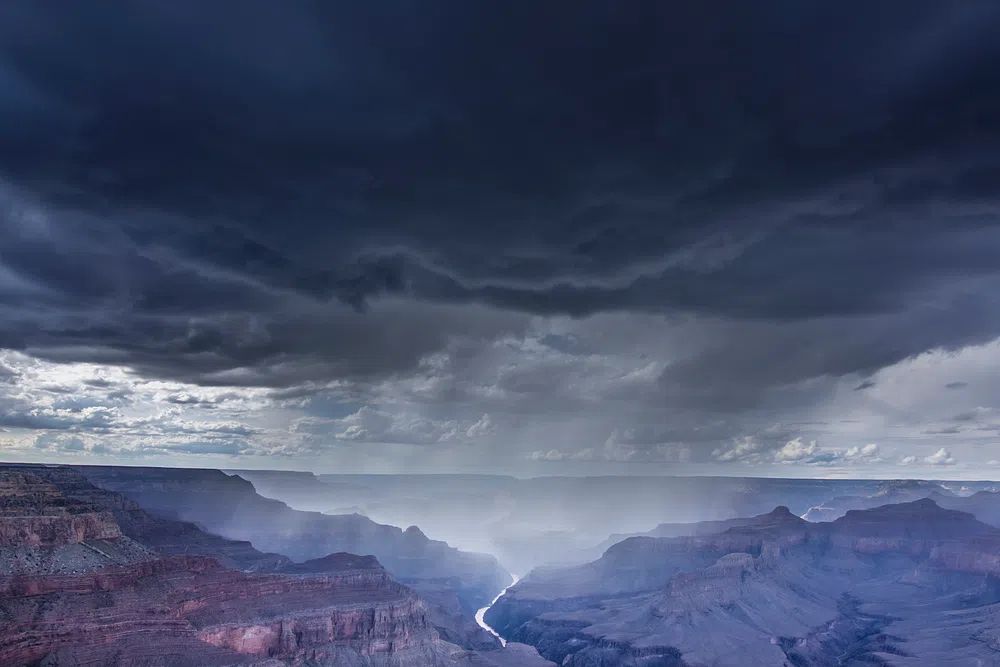 Grand Canyon Under Stormy Sky Poster. poster detail