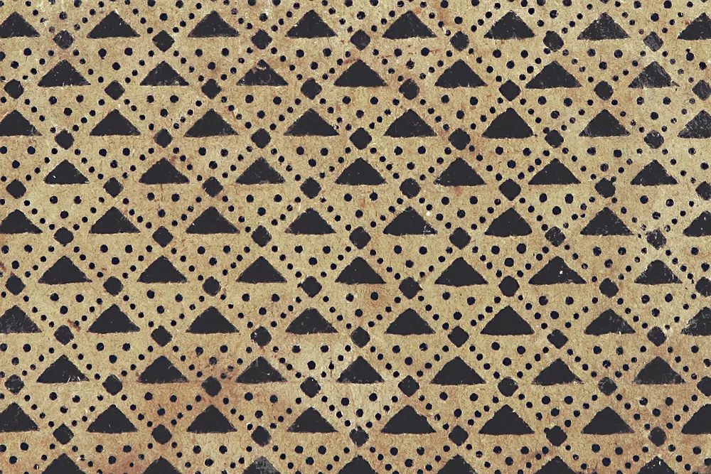 Vintage triangle pattern background. Remixed. poster detail