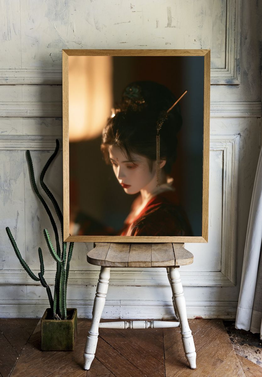 Geisha Portrait Photography Poster. room preview