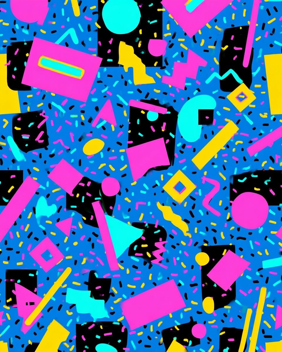 Colorful Geometric Pattern Poster. poster detail