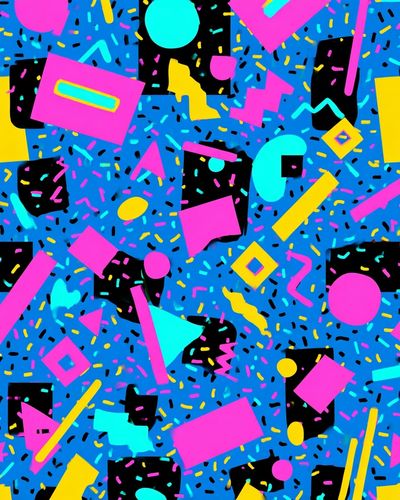 Colorful Geometric Pattern Poster. poster
