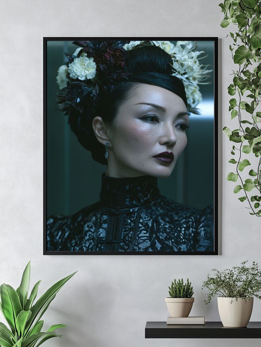 Geisha Portrait Photography Poster. — room view 4