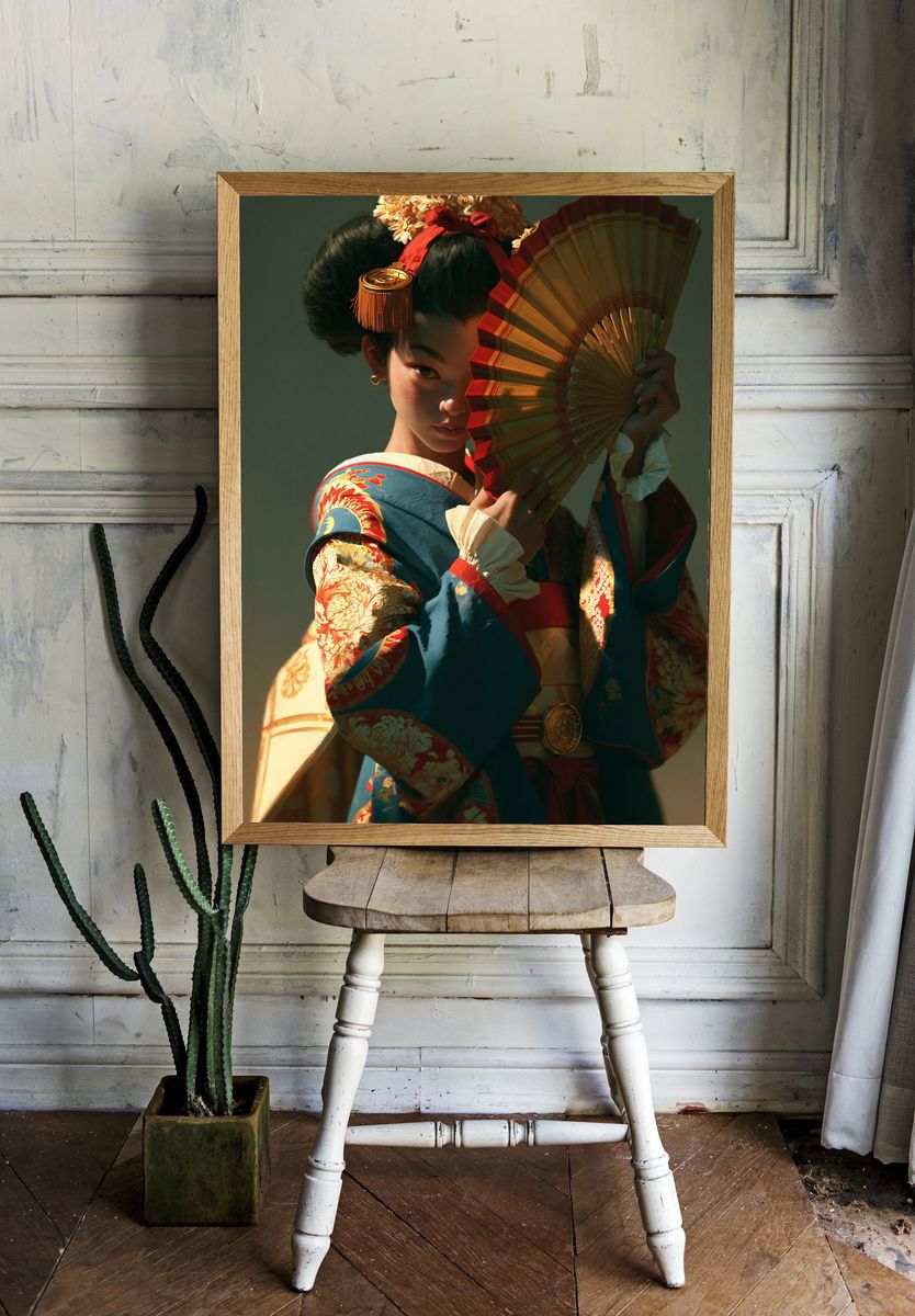Geisha Portrait Photography Poster. room preview
