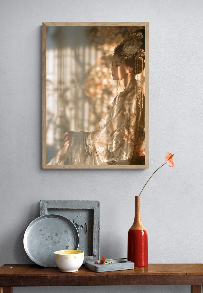 Geisha Portrait Photography Poster. — room view 3