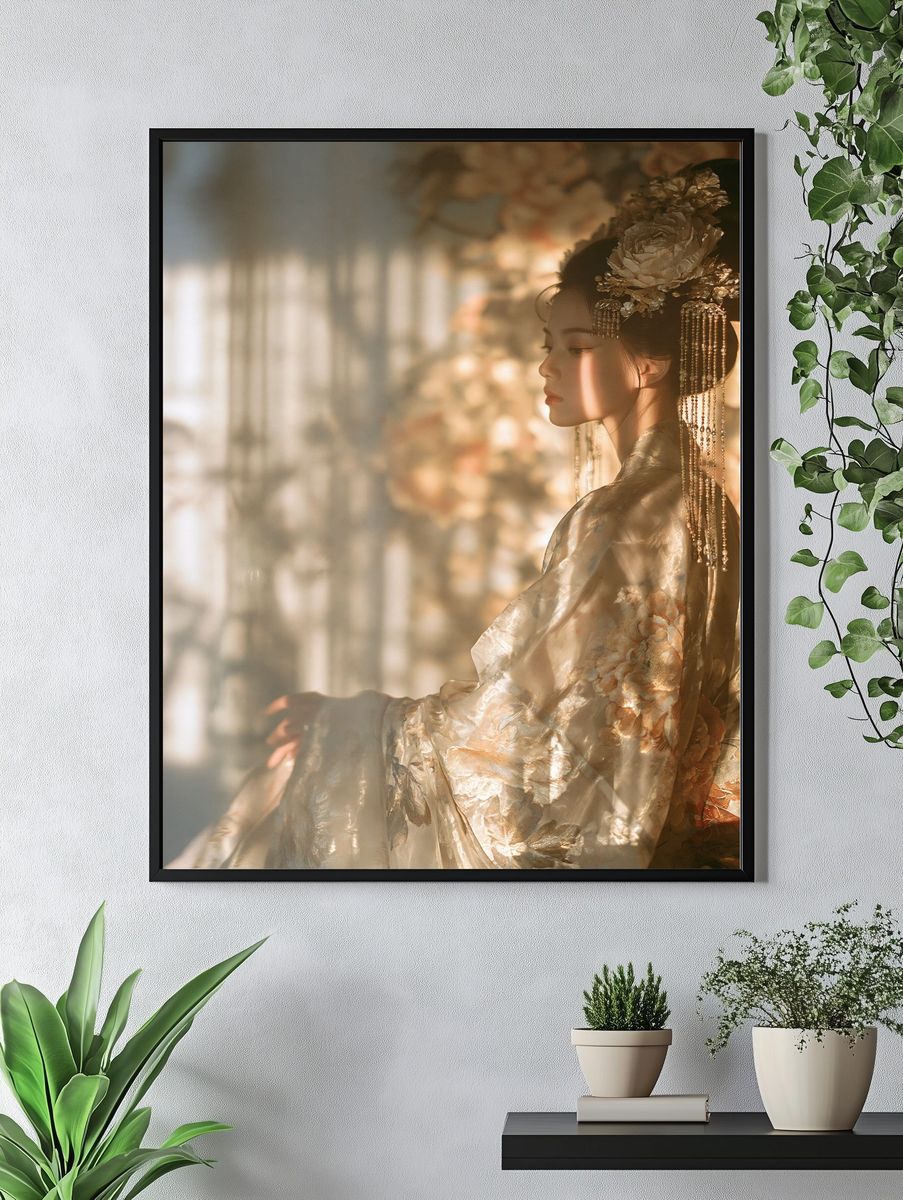 Geisha Portrait Photography Poster. — room view 4