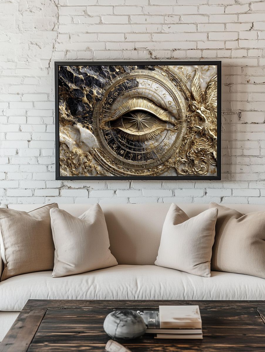 Golden Eye of Providence — Fine Art Print room preview