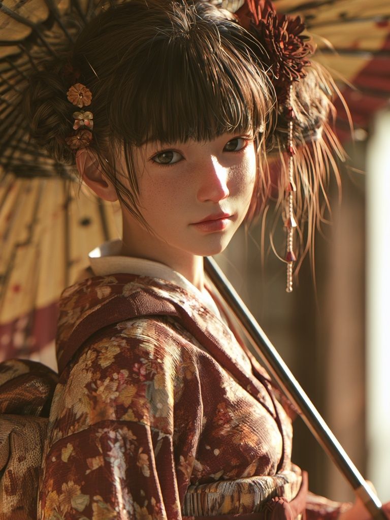 Geisha Portrait Photography Poster. poster — photography art