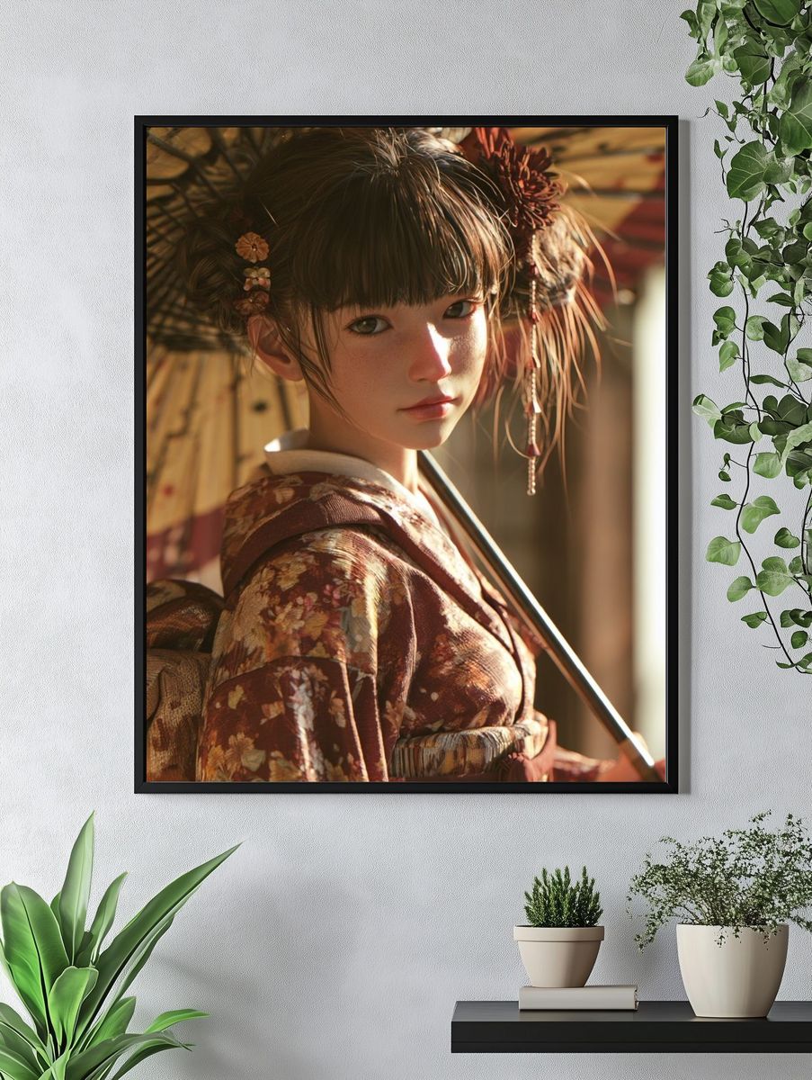 Geisha Portrait Photography Poster. — room view 4