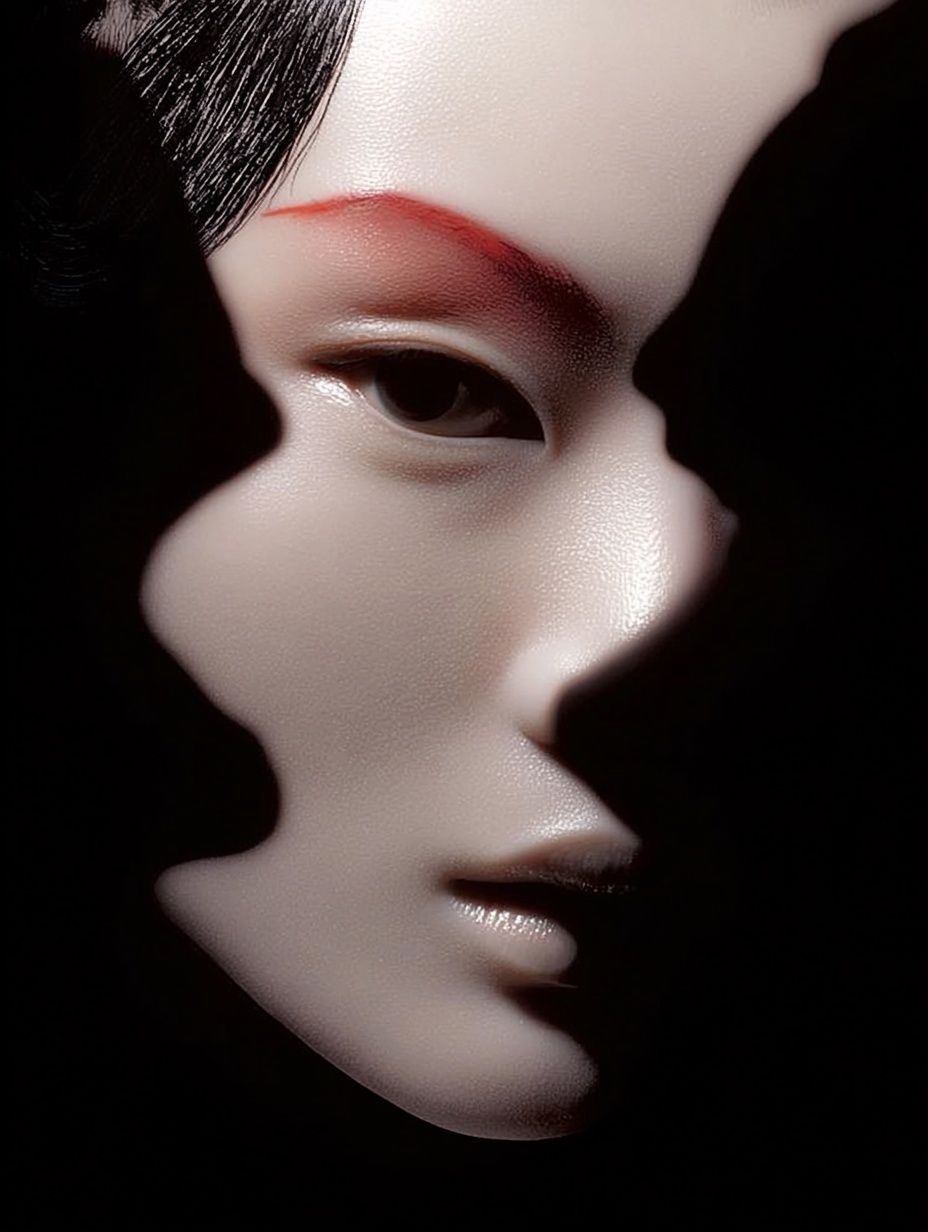 Geisha Face — Fine Art Print. poster detail