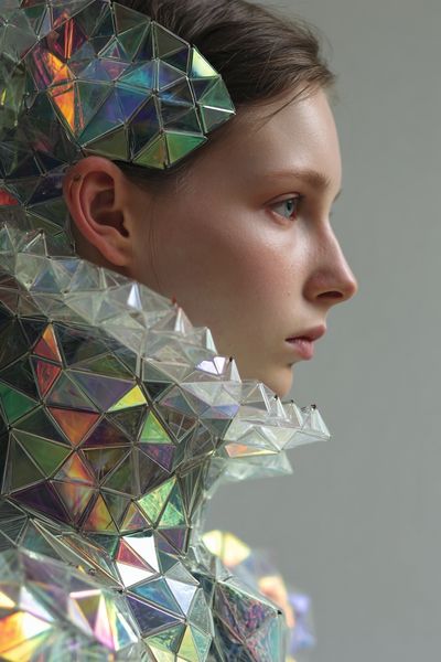 Geometric Fashion Portrait