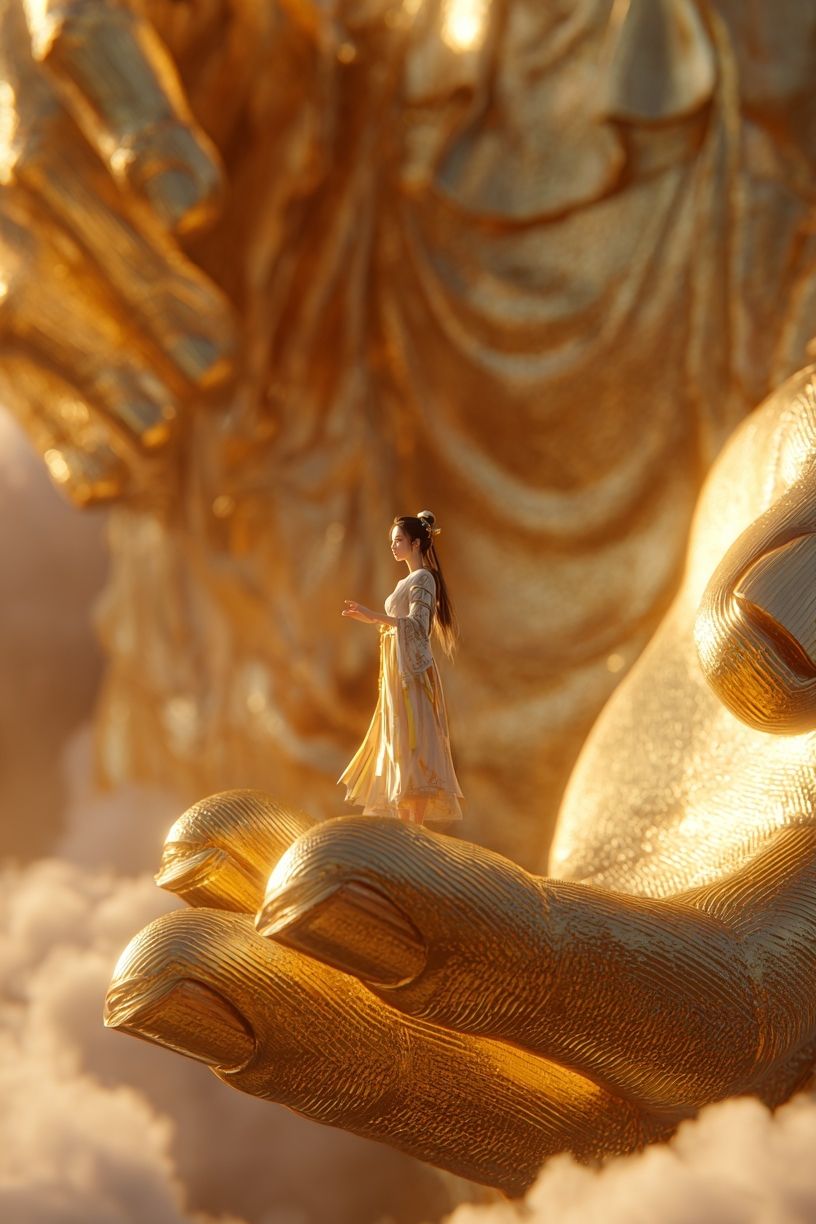 Golden Goddess — Fine Art Print. poster — fine-art art