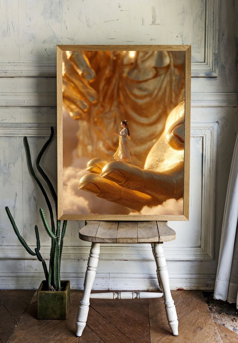 Golden Goddess — Fine Art Print room preview
