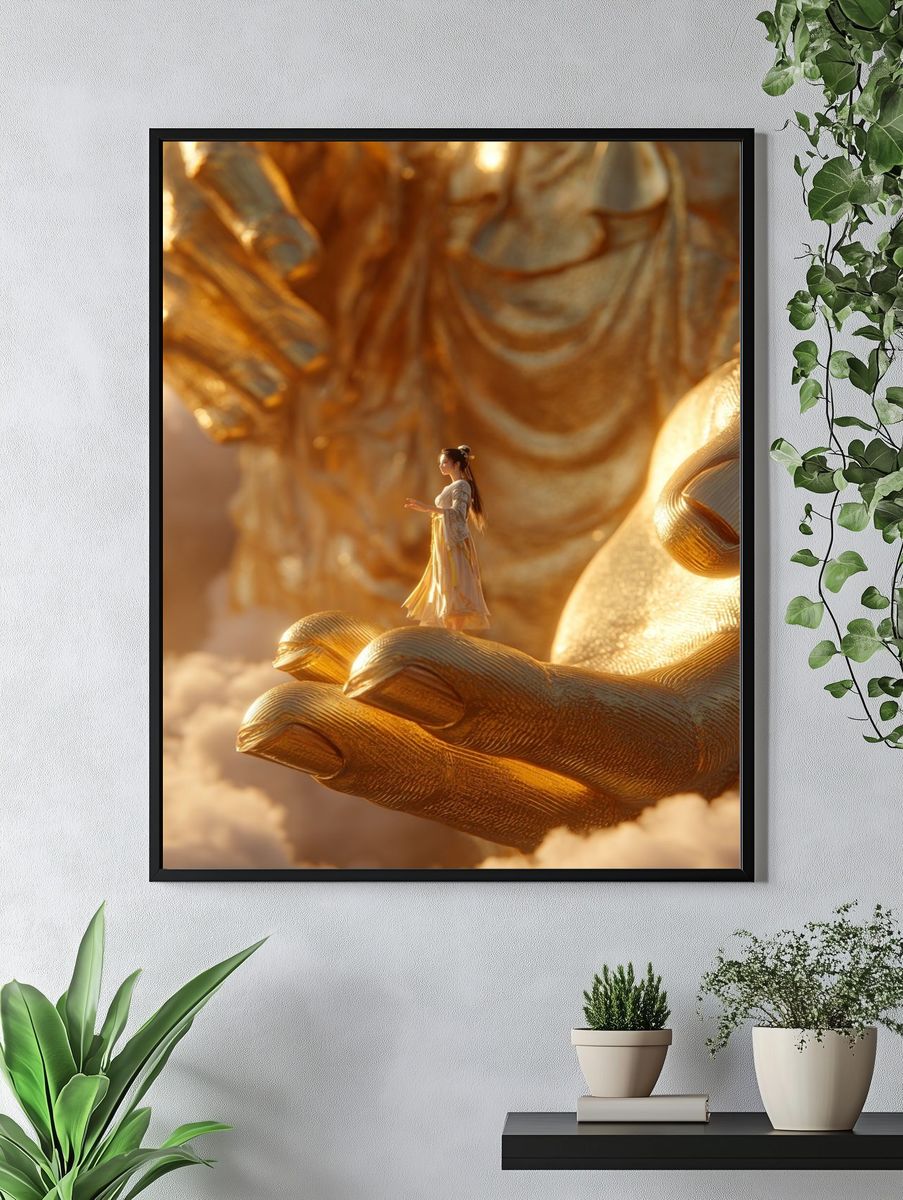 Golden Goddess — Fine Art Print. — room view 4
