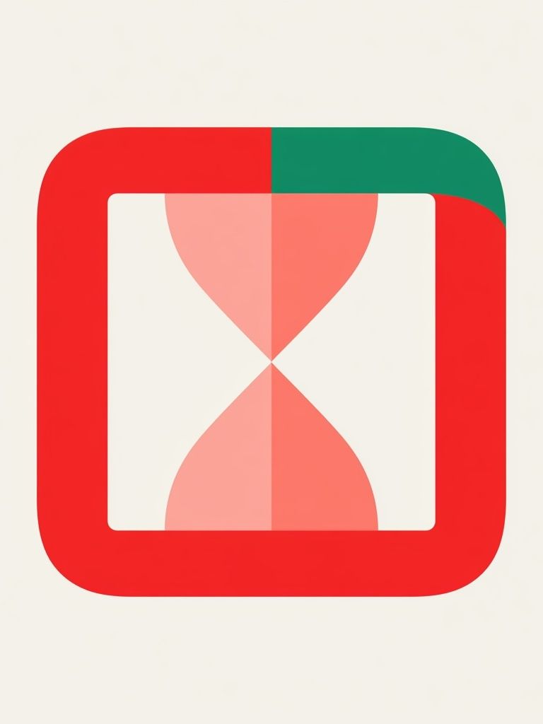 Geometric Hourglass Mid-Century Modern Poster. poster detail
