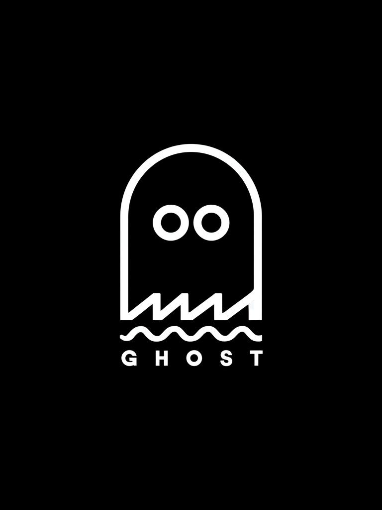 Ghost Minimalist Typography Poster. poster — typography art