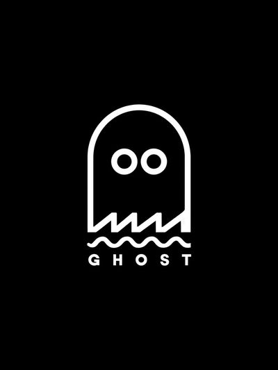 Ghost Minimalist Typography Poster. poster