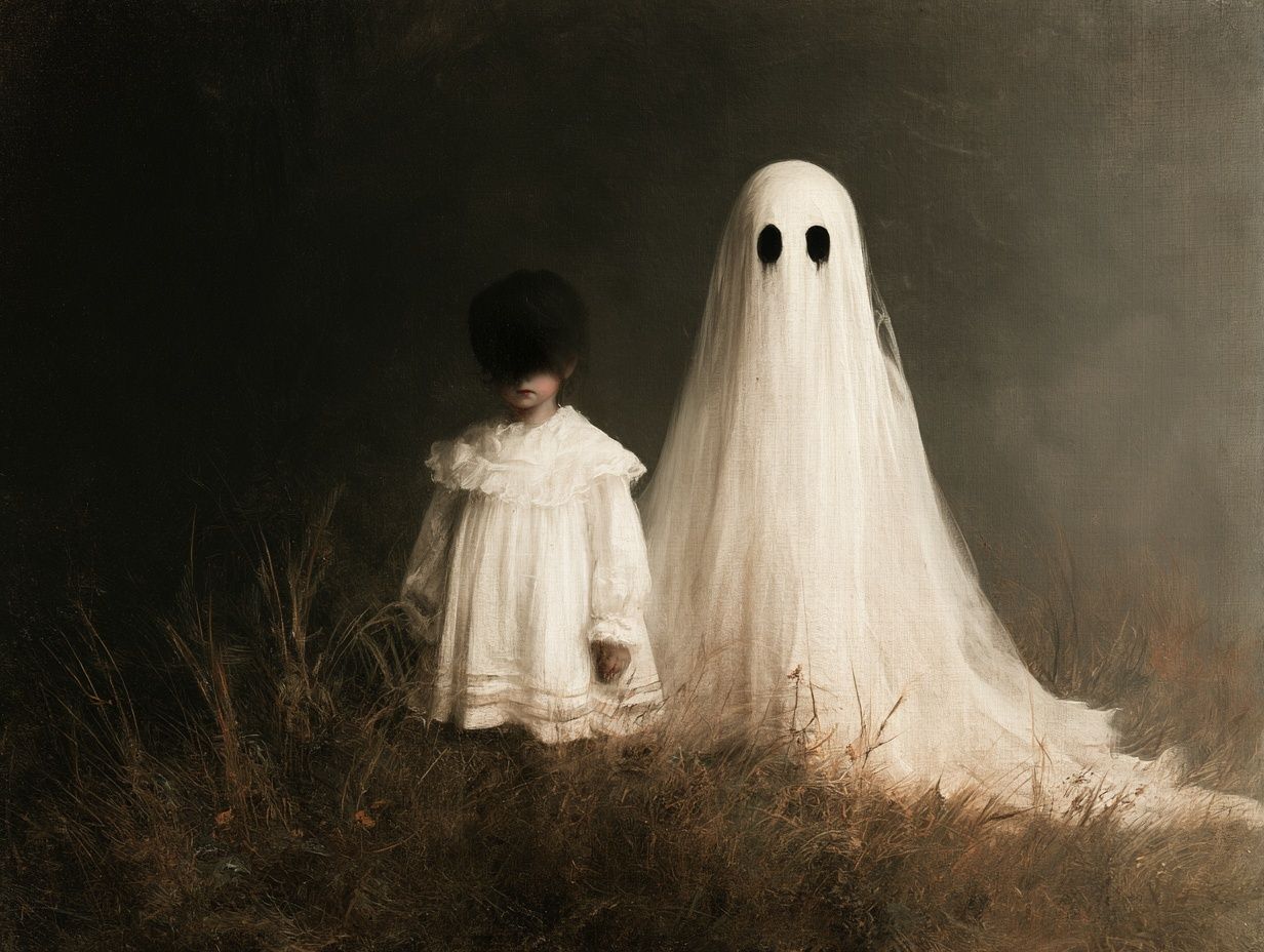 Ghostly Children Fine-Art Poster. poster detail
