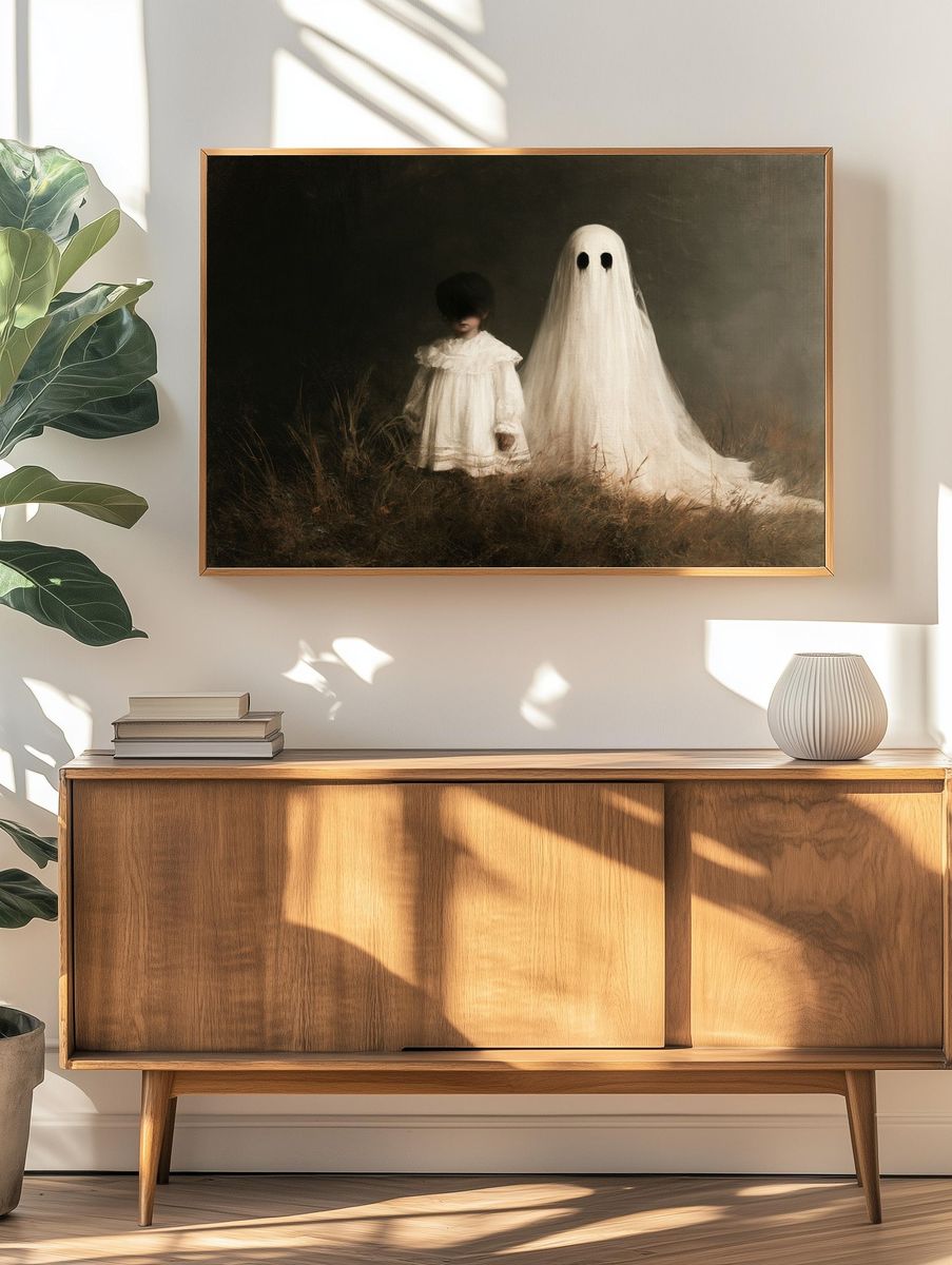 Ghostly Children Fine-Art Poster. — room view 3