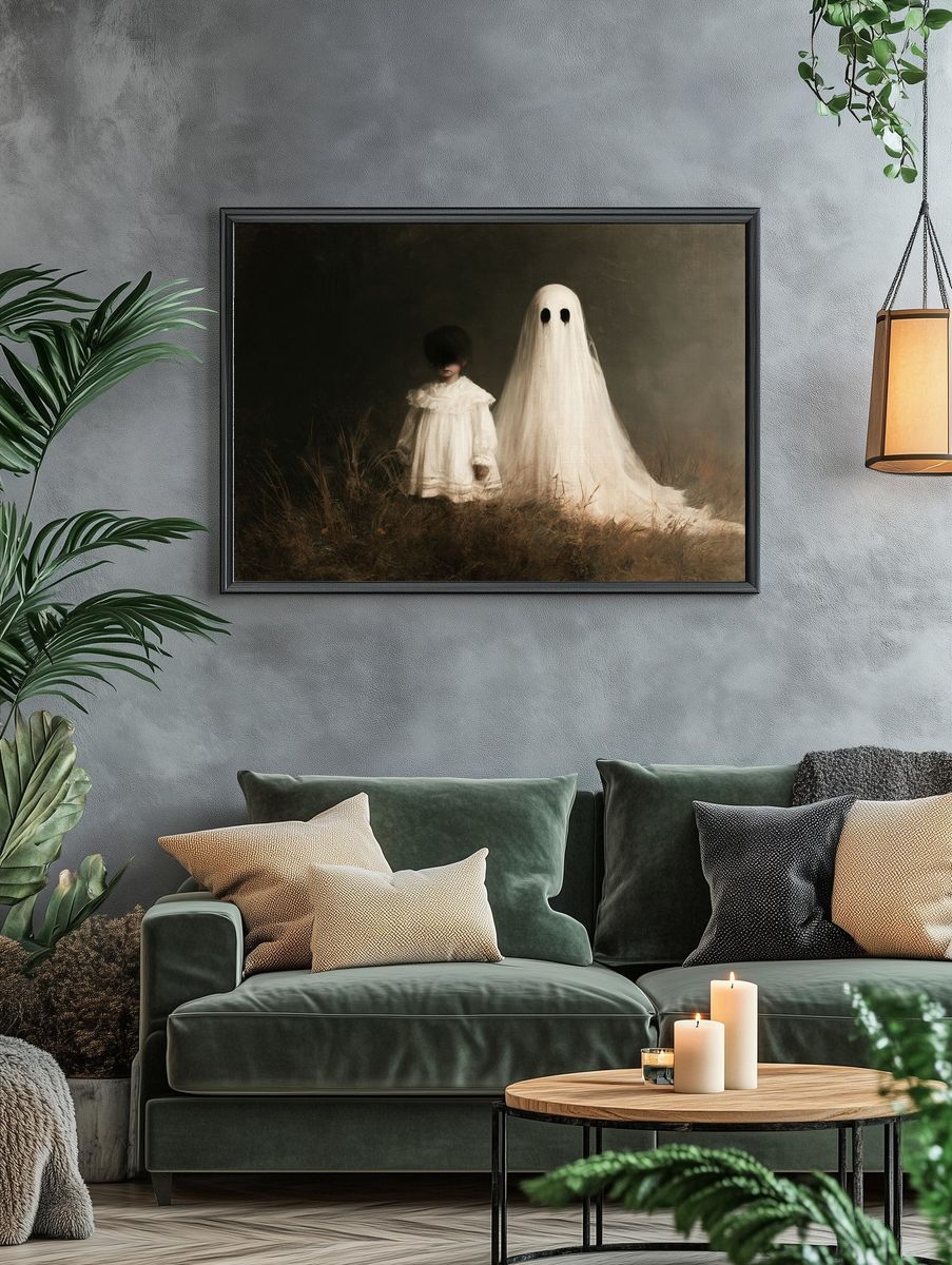 Ghostly Children Fine-Art Poster. — room view 4