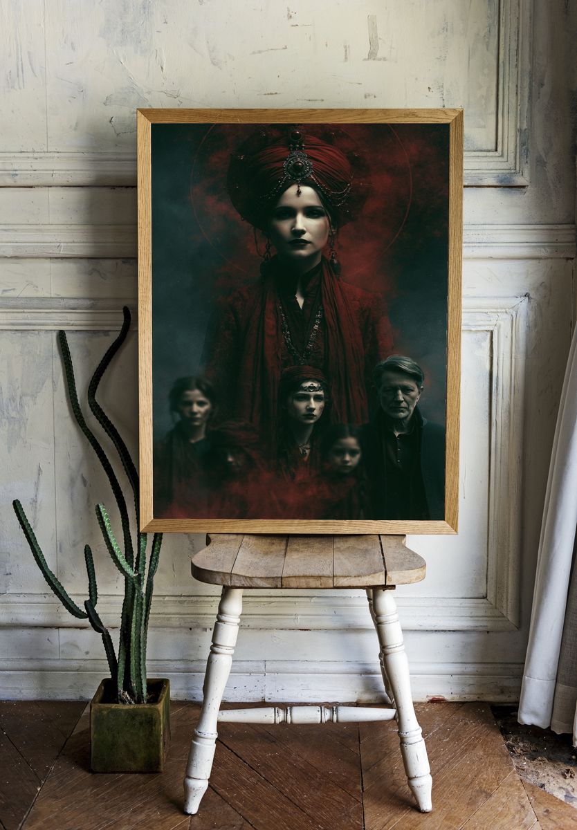 Gothic Matriarch Portrait Poster. — room view 1