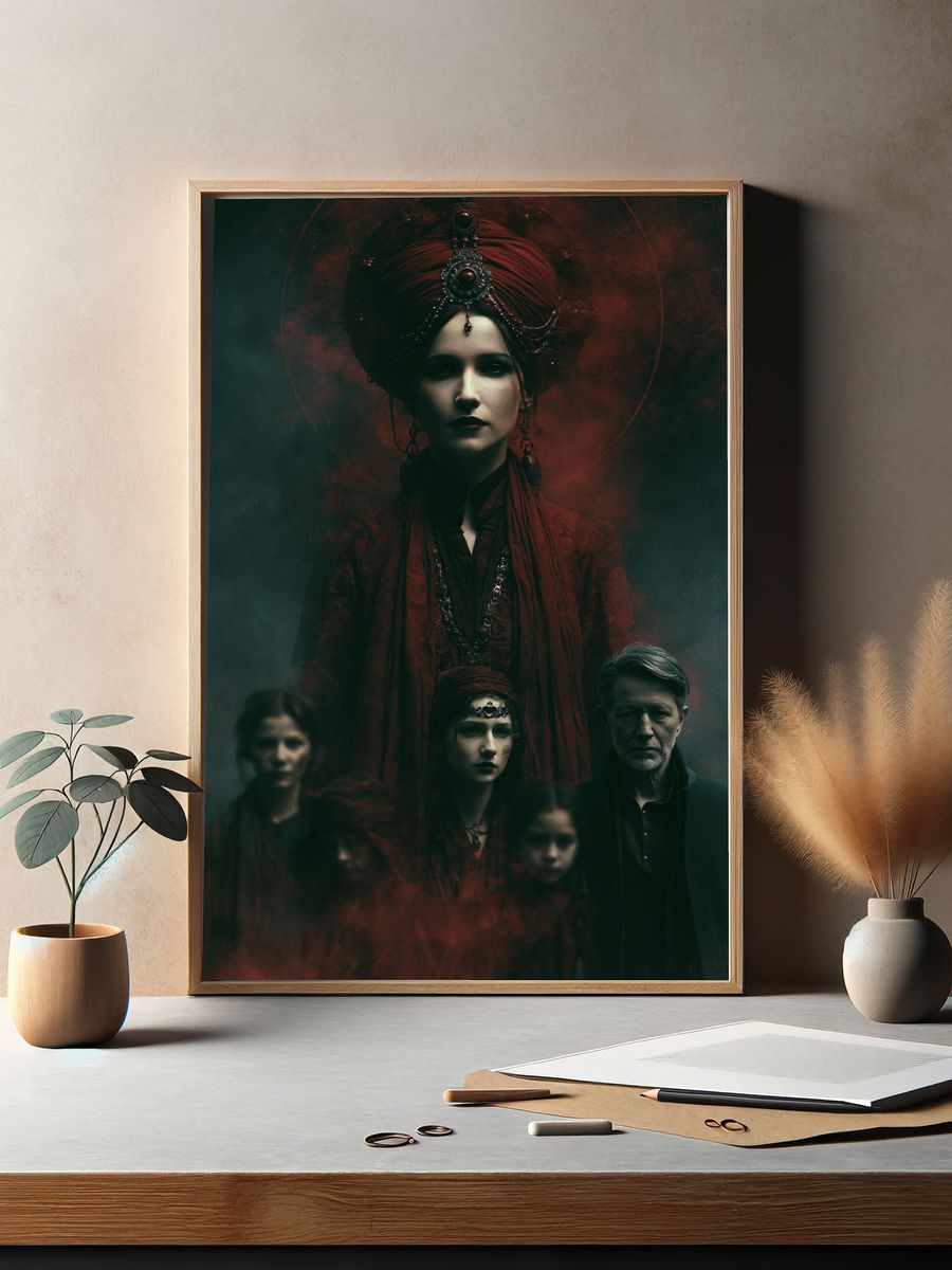 Gothic Matriarch Portrait Poster. — room view 2