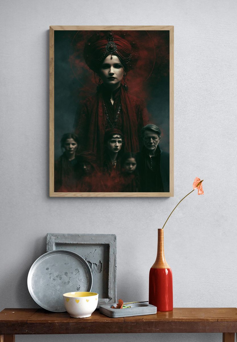 Gothic Matriarch Portrait Poster. — room view 3