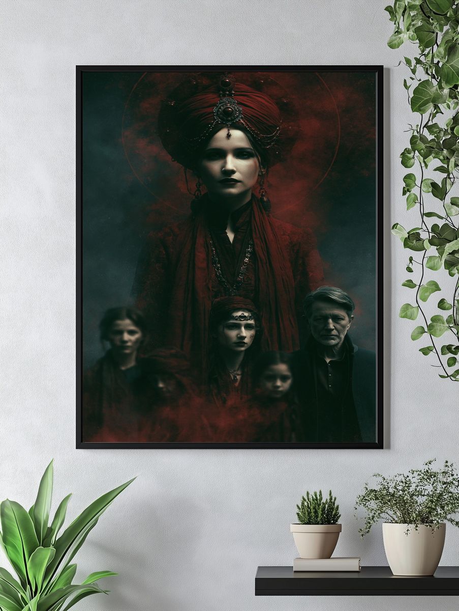 Gothic Matriarch Portrait Poster. — room view 4