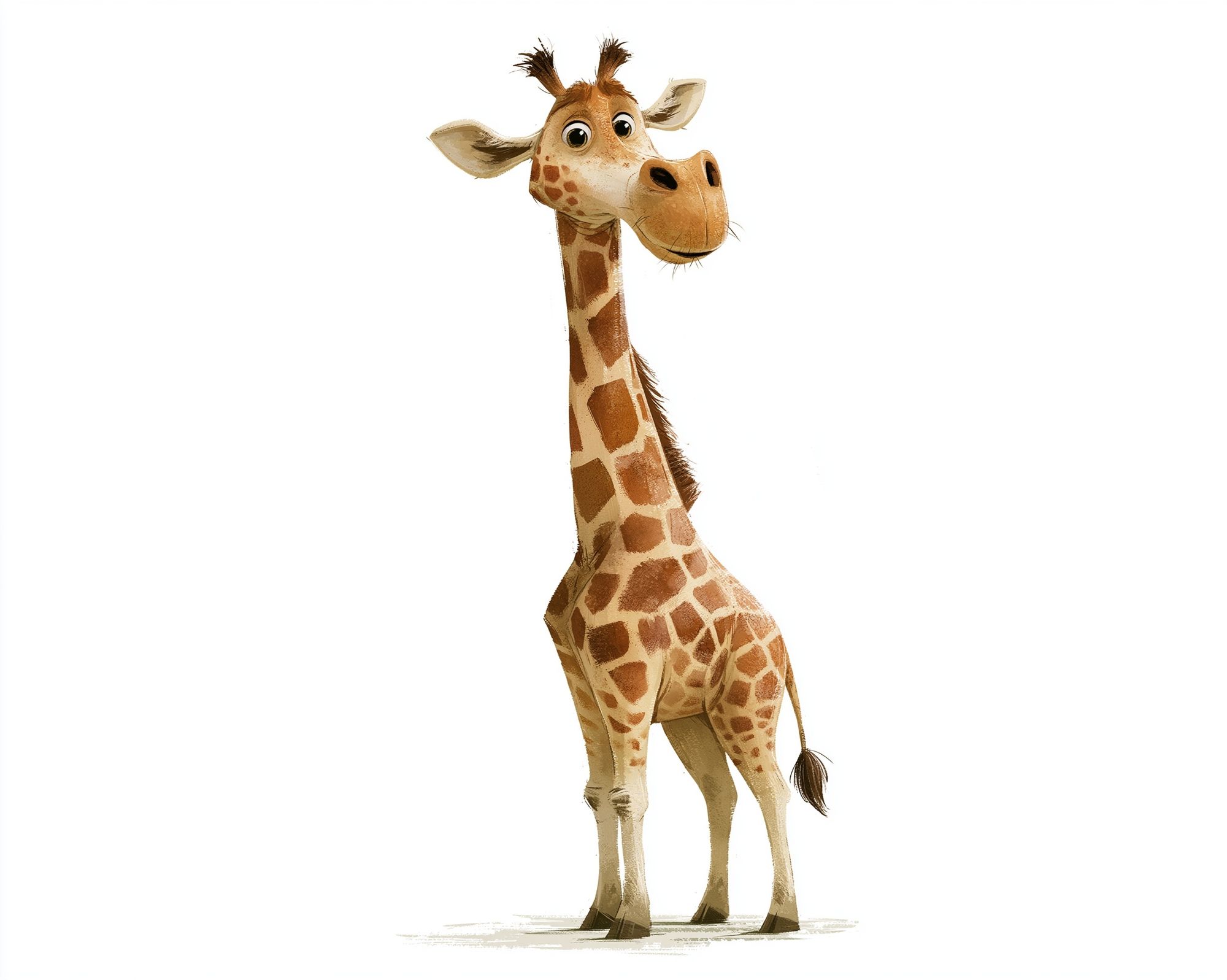 Cute Giraffe Illustration Poster. poster detail