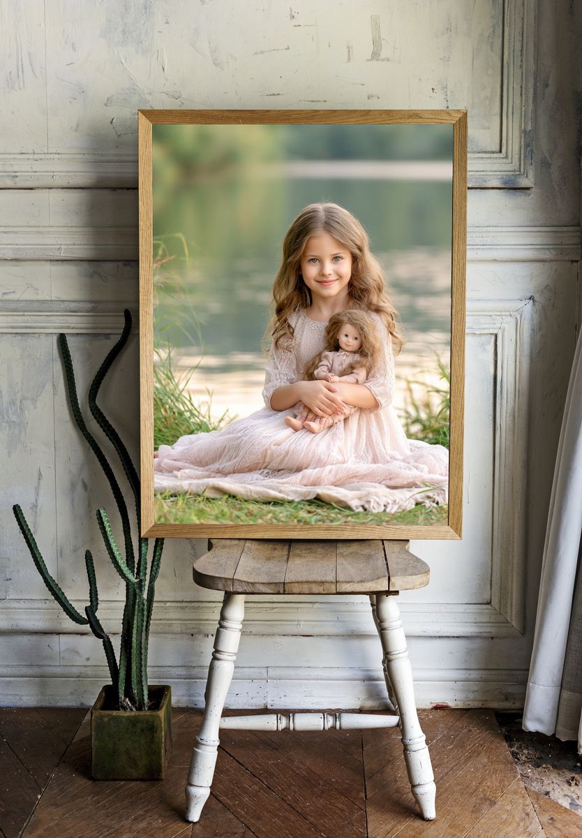 Girl by the Lake Photography Poster. room preview