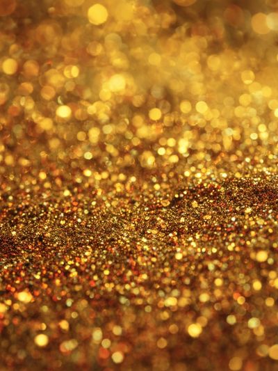 Golden Glitter Abstract Poster. poster print