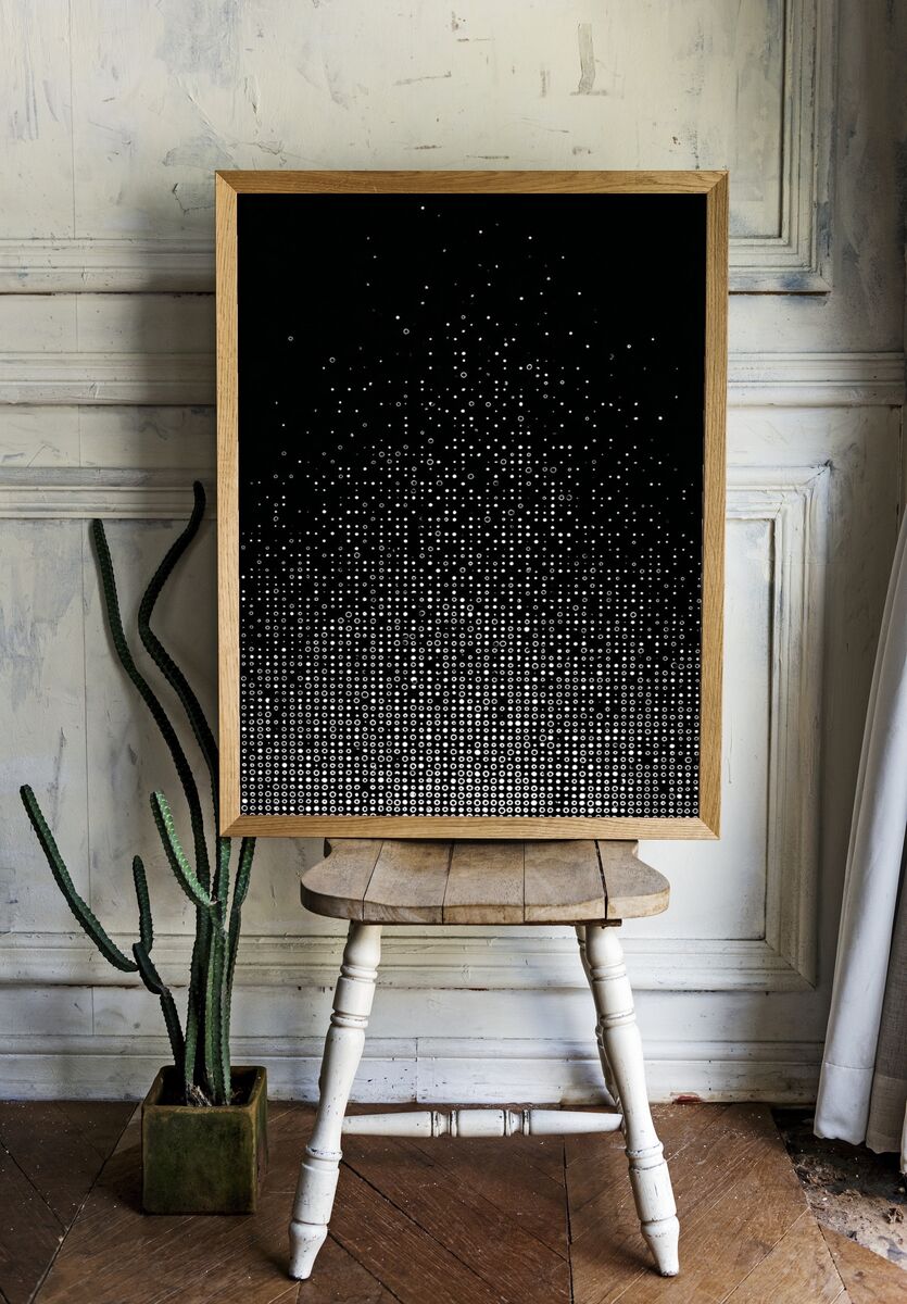 Geometric Gradient — Minimalist Print. — room view 1